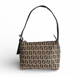 Fendi Zucchino Pochette | Vintage | Silver Hardware